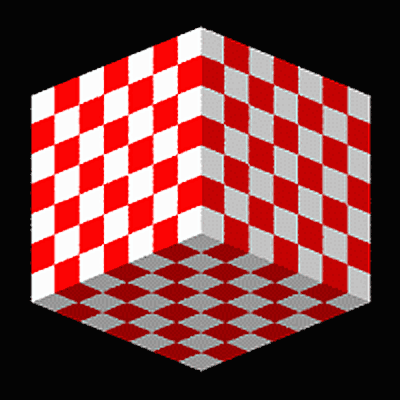 A classic illusion of a cube.