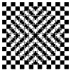 A sphere on a chessboard.