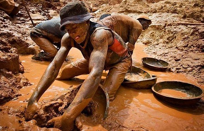 добыча золота в Конго